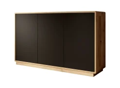 Acuna - Dressoir - Zwart/eiken - 160x40x75 cm