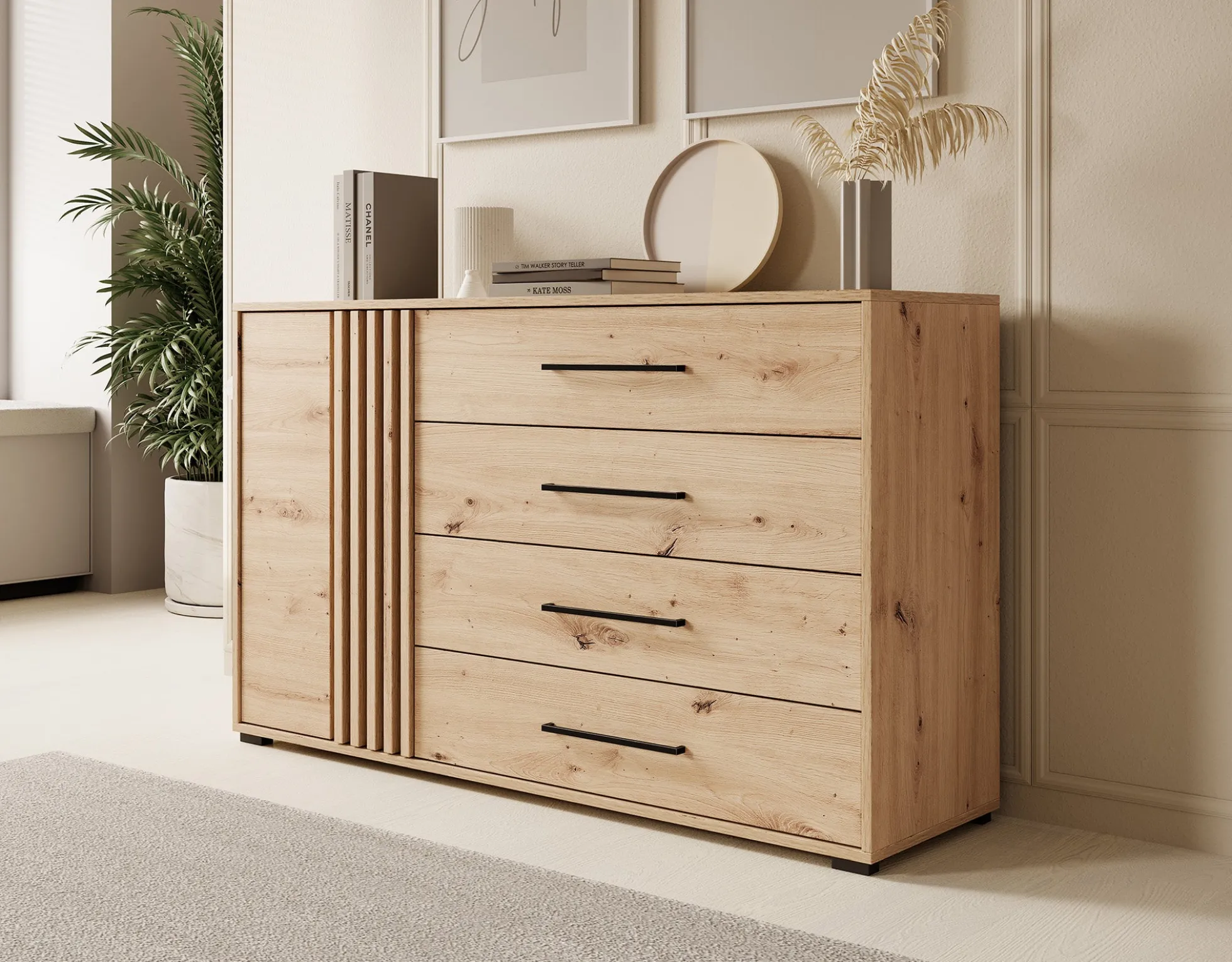 Adyson - Dressoir - Eiken - 138x40x82 cm