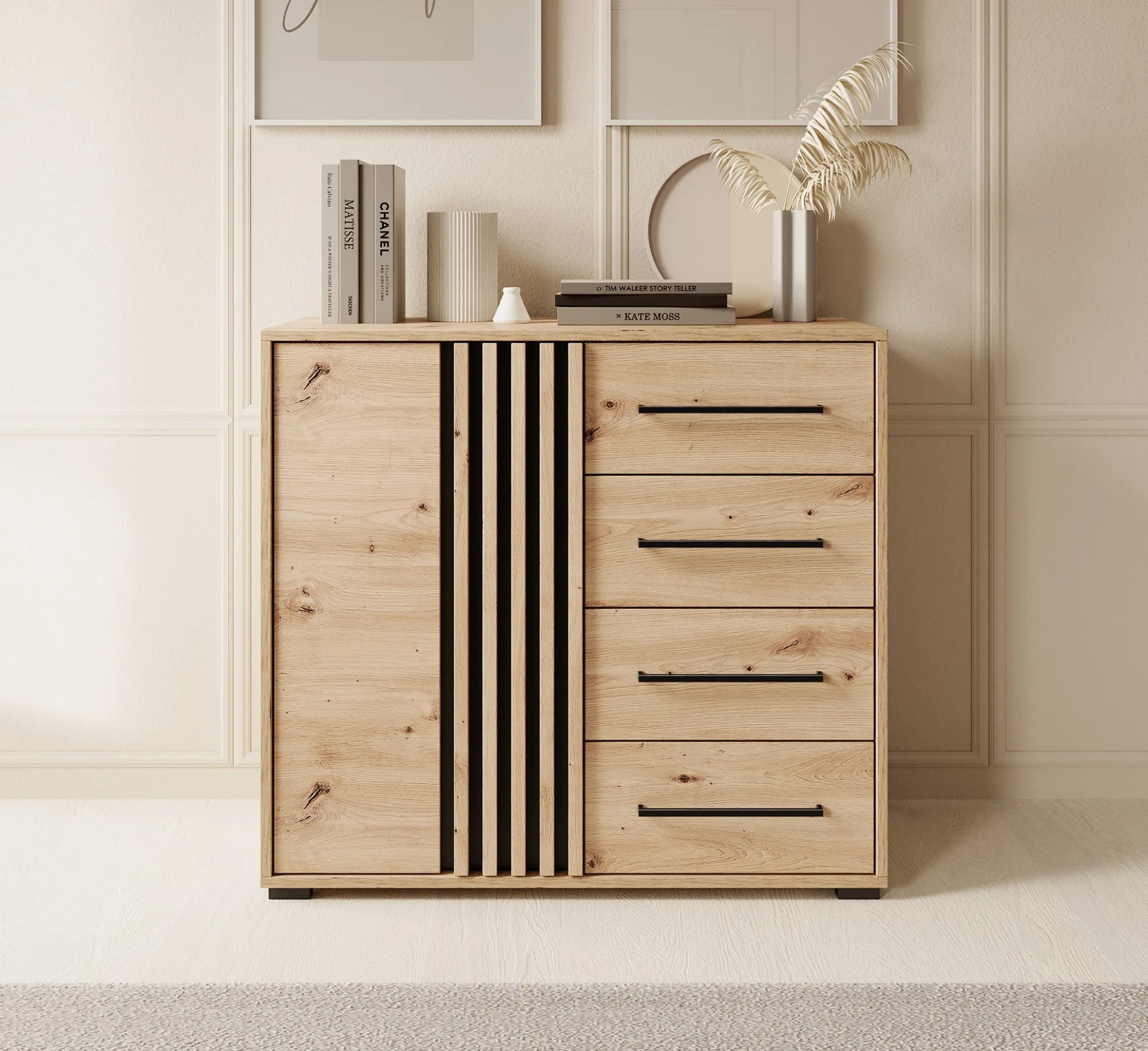Adyson - Dressoir - Eiken - 93x40x82 cm