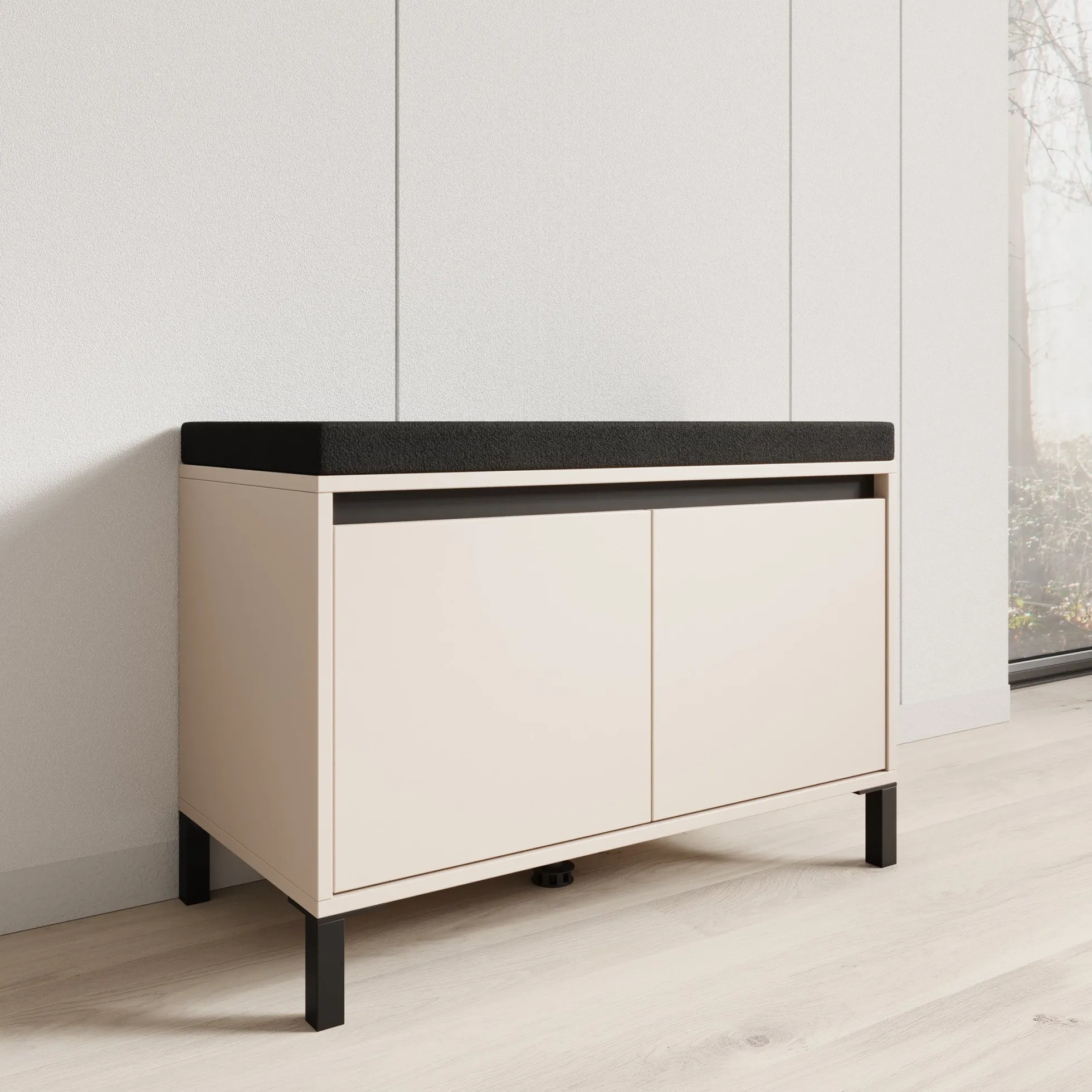 Alessa - Schoenenkast - Beige - 80x40x57 cm