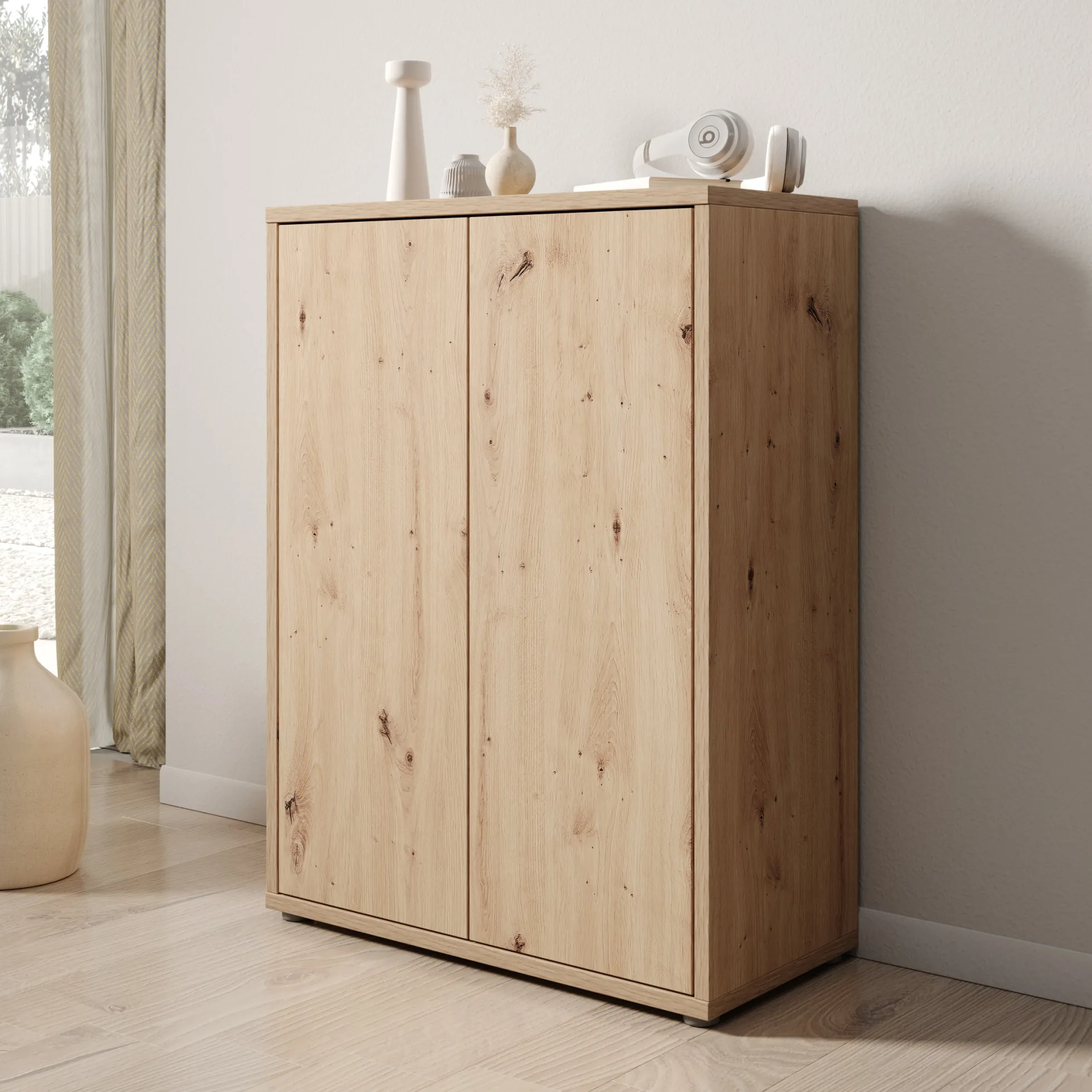 Amber - Schoenenkast - Eiken - 75x35x99 cm