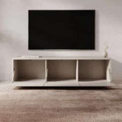 Amber - TV-Meubel - Beige - 154x35x42 cm