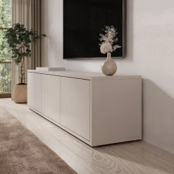 Amber - TV-Meubel - Beige - 154x35x42 cm