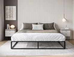 Andrea - Tweepersoonsbed - Metaal zwart - 180x200 cm