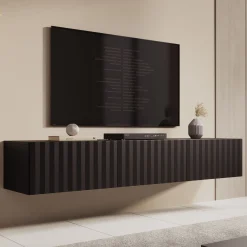Angelina - TV-Meubel - Zwart - 192 cm