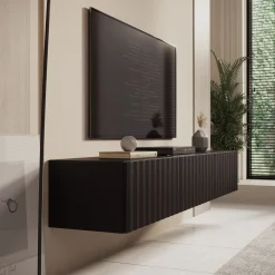 Angelina - TV-Meubel - Zwart - 192 cm