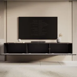 Angelina - TV-Meubel - Zwart - 192 cm