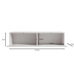 Angelina - TV-Meubel - Zwart - 128 cm