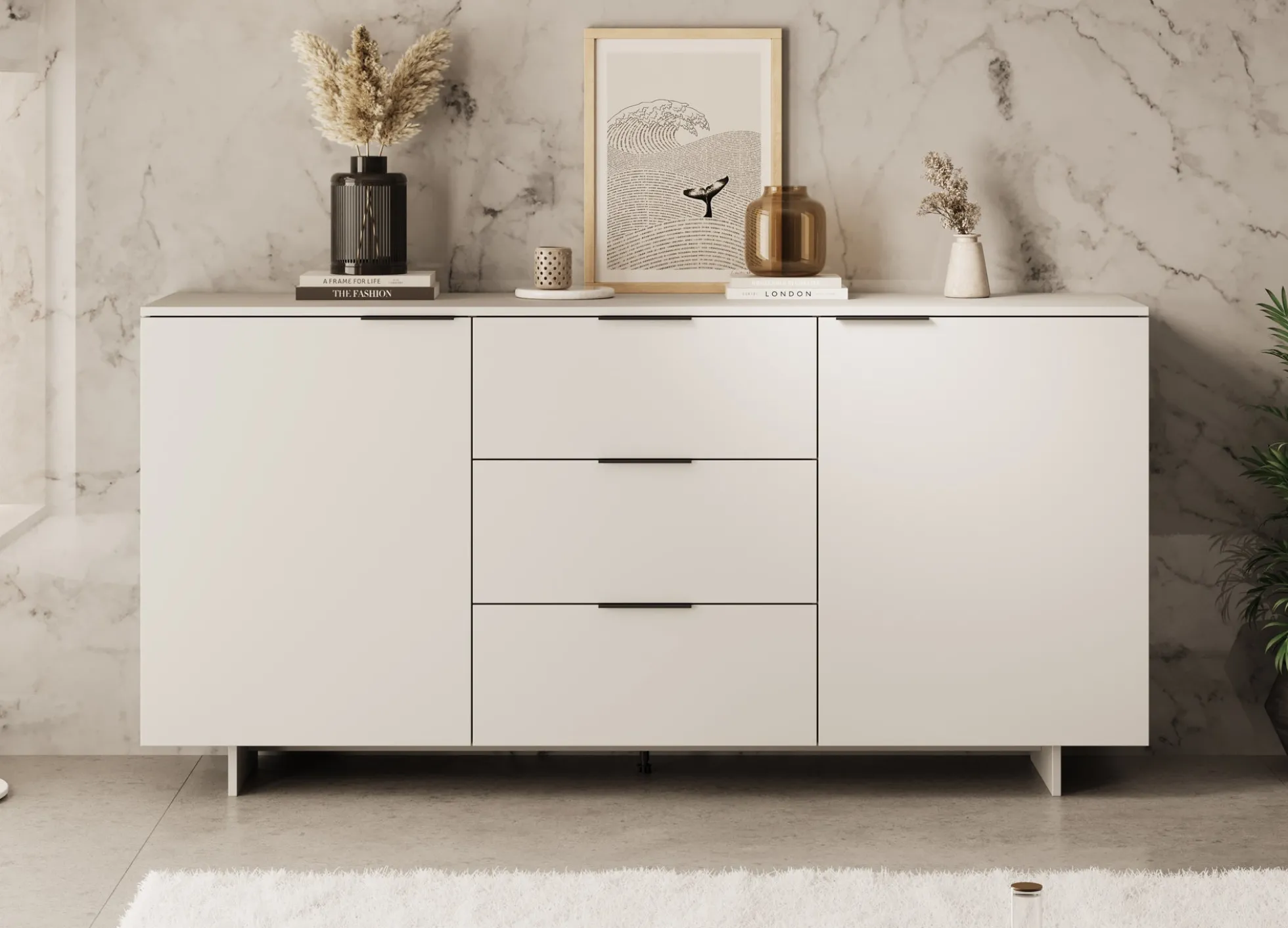Ankara 2 - Dressoir - Beige - 180x42x90 cm