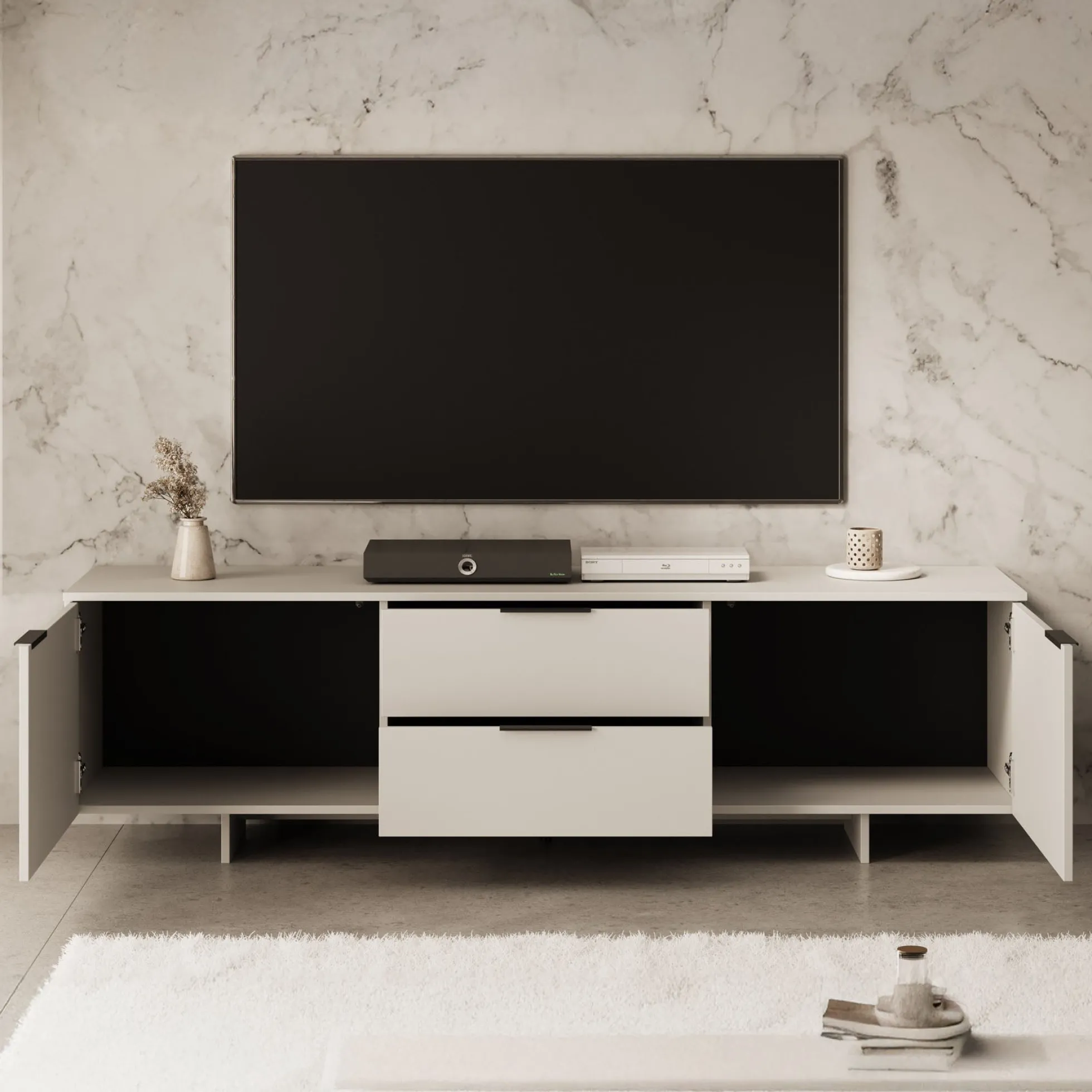 Ankara - TV-Meubel - Beige - 180 cm