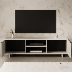 Ankara - TV-Meubel met 2 deuren - Beige - 180 cm