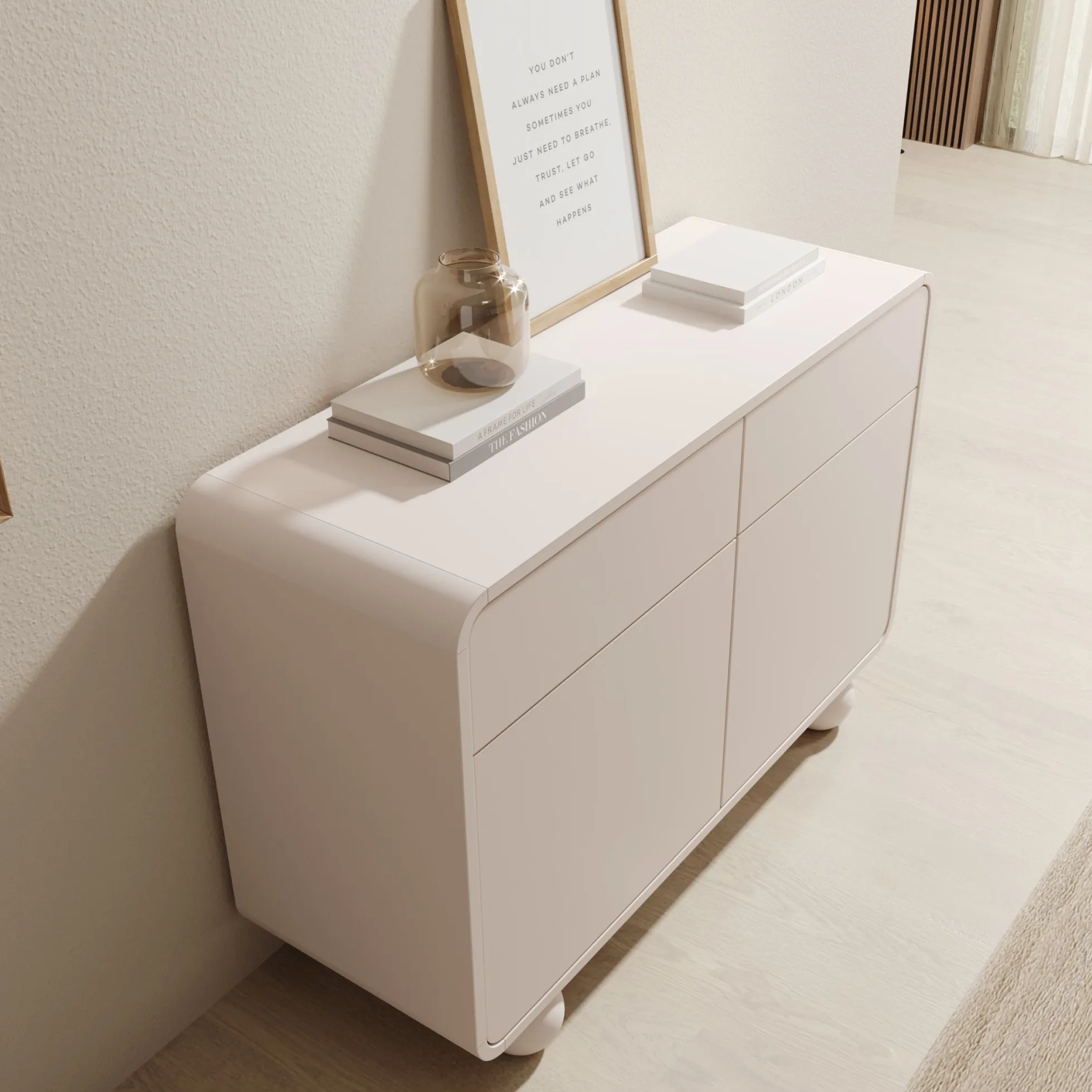 Anobo - Dressoir - Beige - 108x39x75 cm