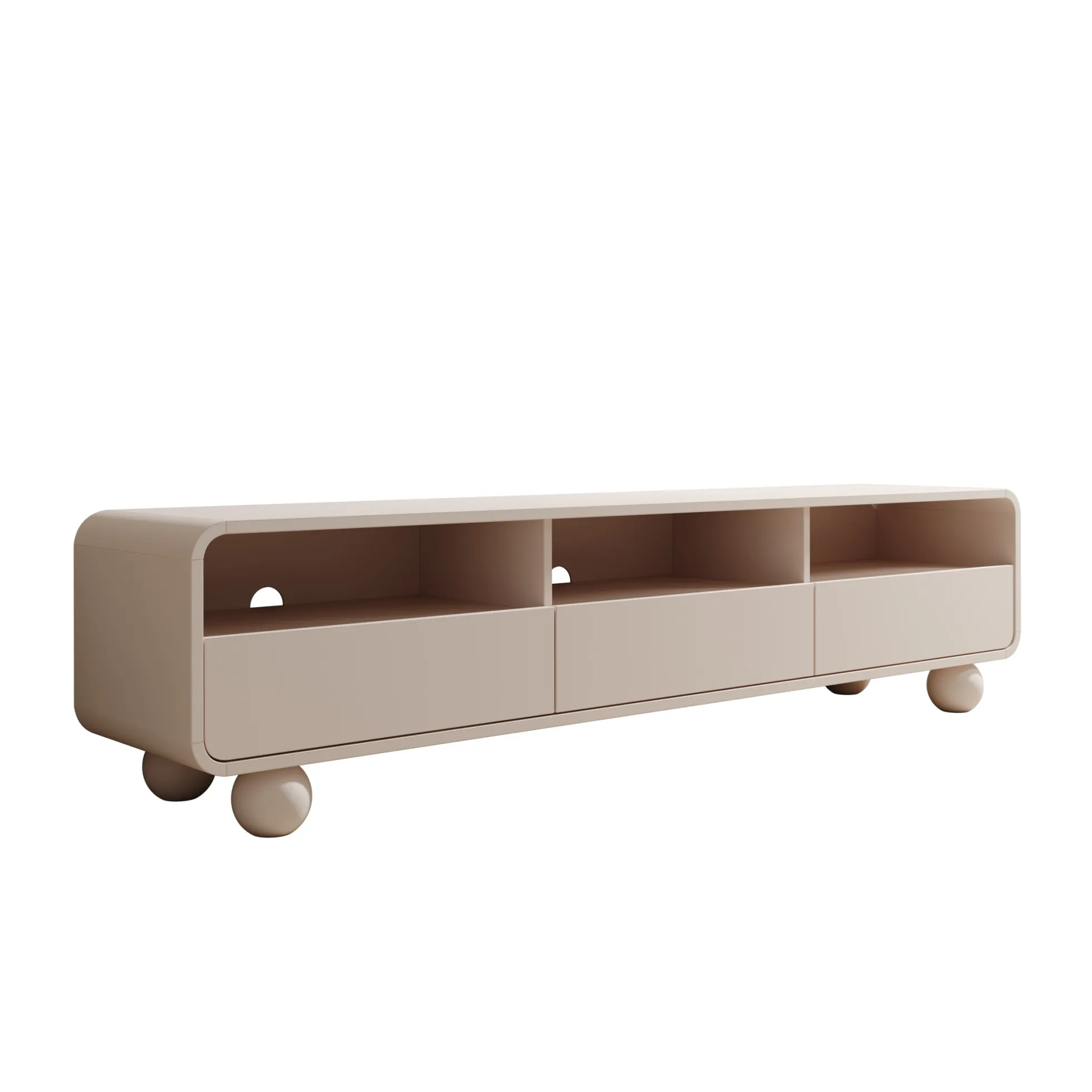 Anobo - TV-Meubel - Beige - 180x39x44 cm