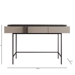 Antigo - Kaptafel - Eiken/Antraciet - 123x43x83 cm