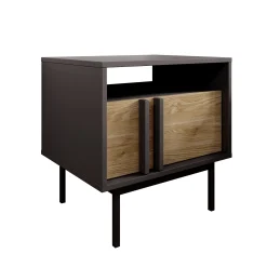 Antigo - Nachtkastje - Eiken/Antraciet - 53x43x53 cm