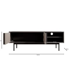 Antigo - TV-Meubel - Beige/Antraciet - 123x43x43 cm