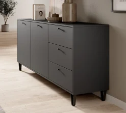 Apula - Dressoir - Antraciet - 184x40x75 cm