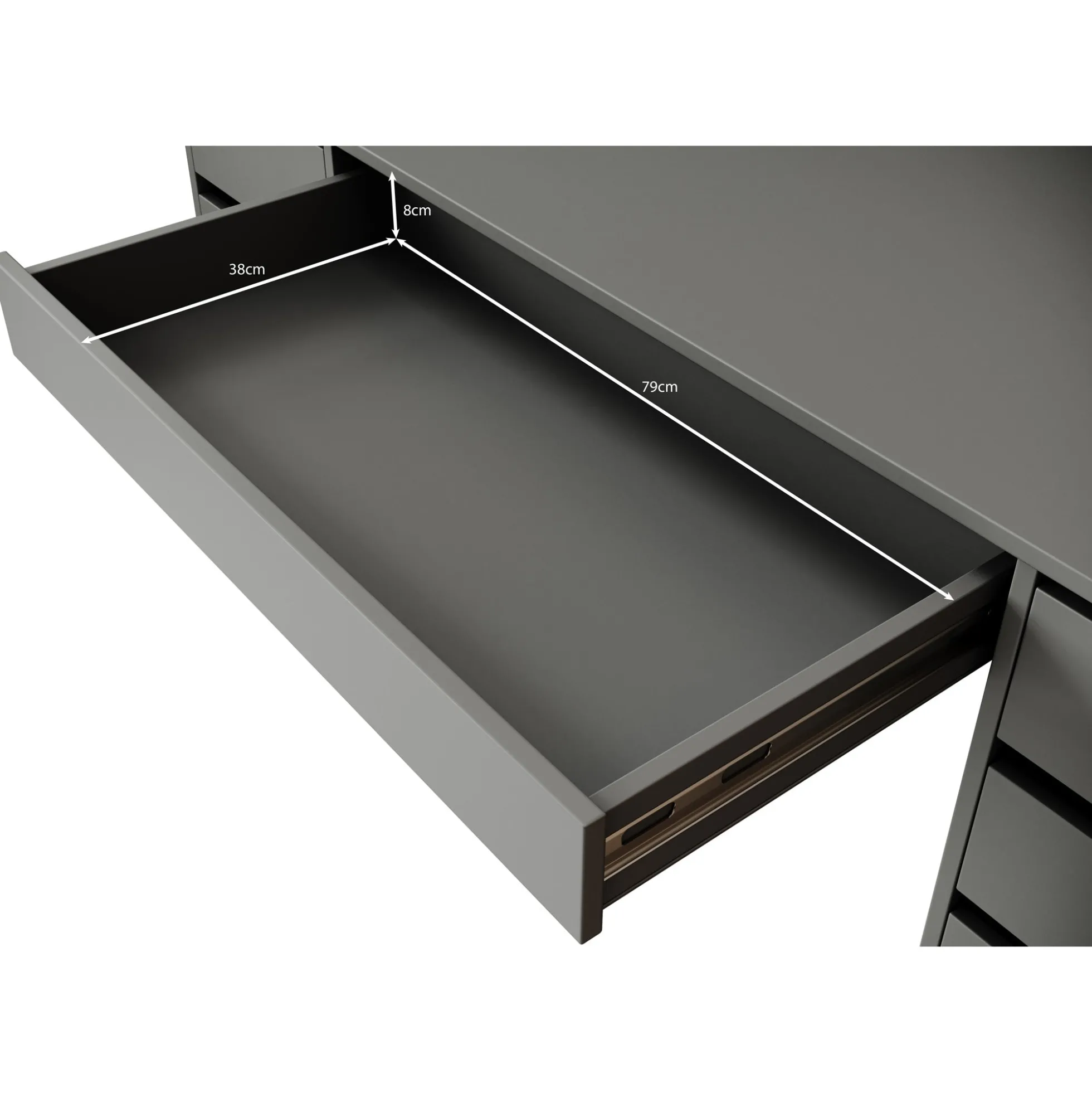 Arco 2 - Kaptafel - Zwart - 154x55 cm