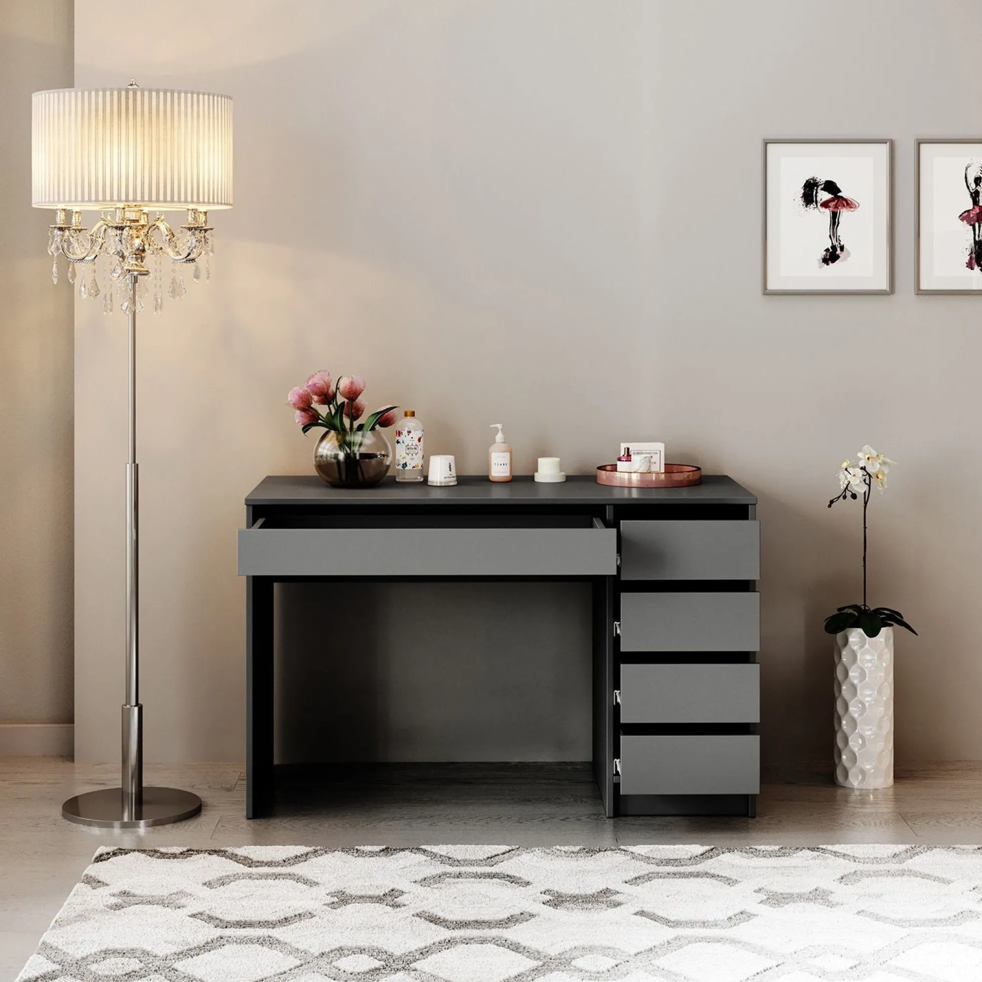 Arco - Kaptafel - Antraciet - 120x55 cm