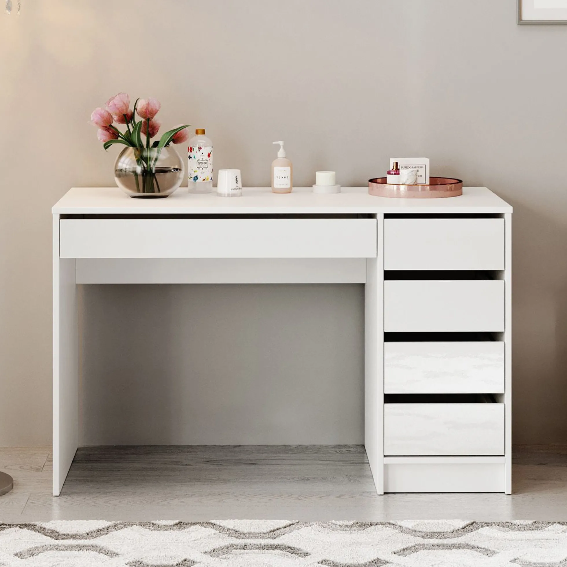 Arco - Kaptafel - Wit hoogglans - 120x55 cm