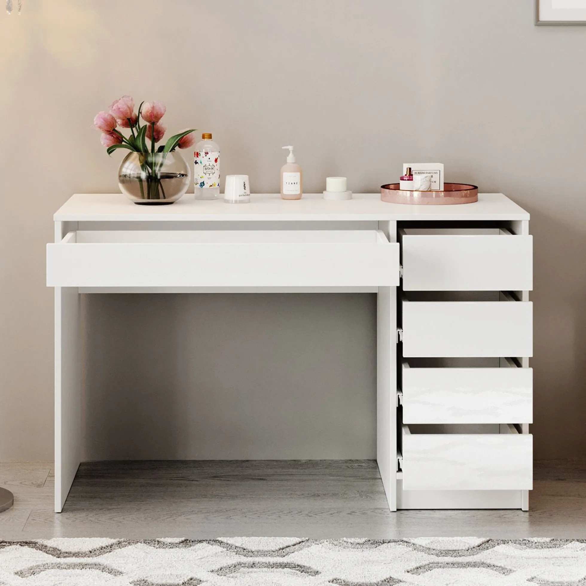 Arco - Kaptafel - Wit hoogglans - 120x55 cm