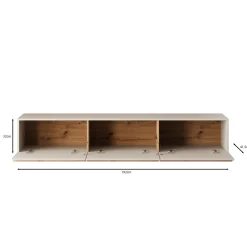 Arda - TV-Meubel - Beige - 192x42x32 cm