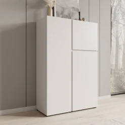Aroji - Vitrinekast - Wit - 92x40x139 cm