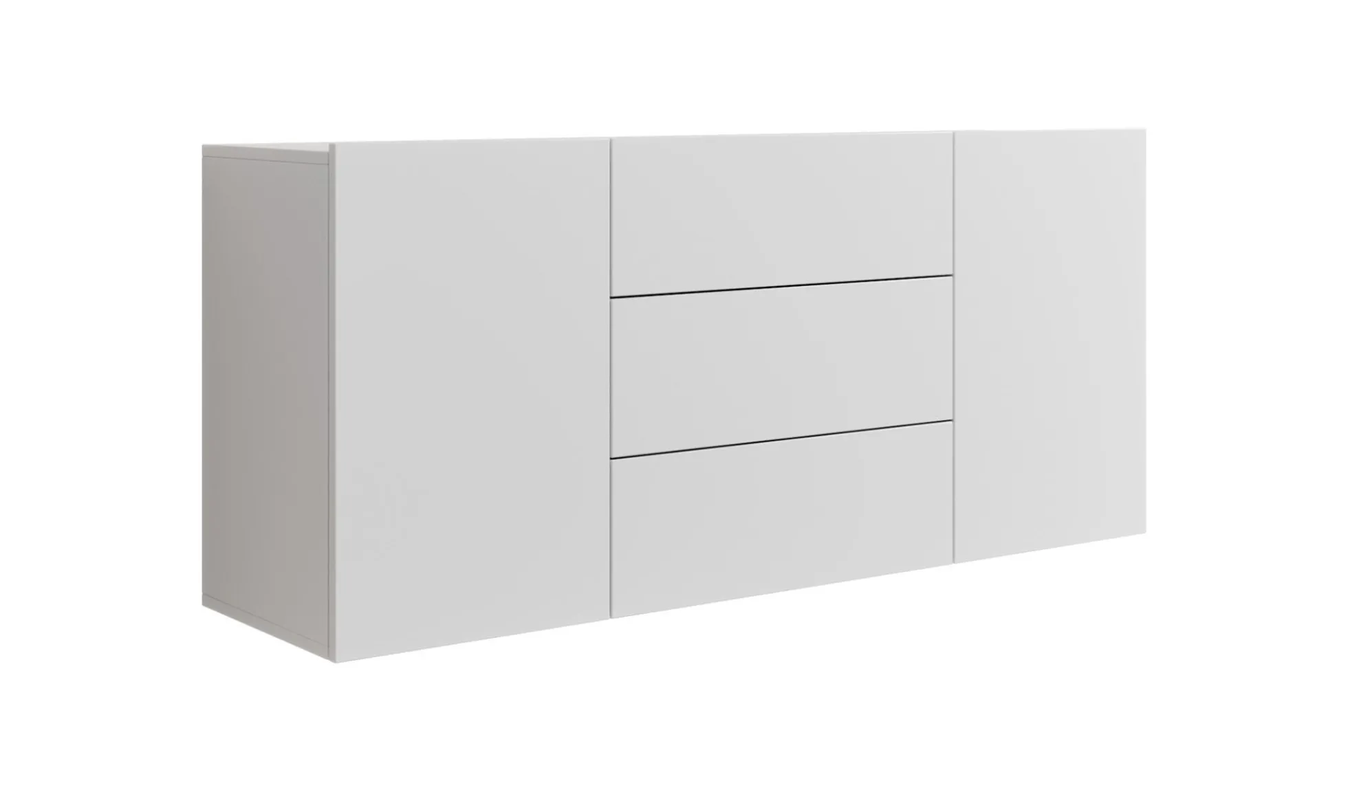 Asilento - Dressoir - Wit - 140x35x61 cm