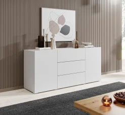 Asilento - Dressoir - Wit - 140x35x61 cm