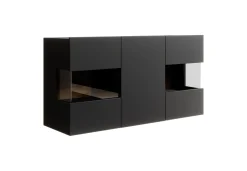 Asilento - Dressoir - Zwart - 120x35x60 cm