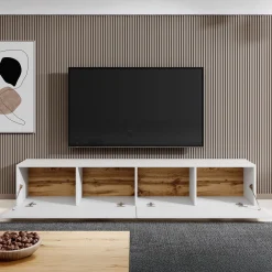 Asilento - TV-Meubel - Mat wit - 180 cm