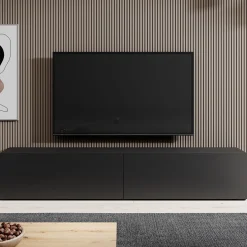 Asilento - TV-Meubel - Mat zwart - 180 cm