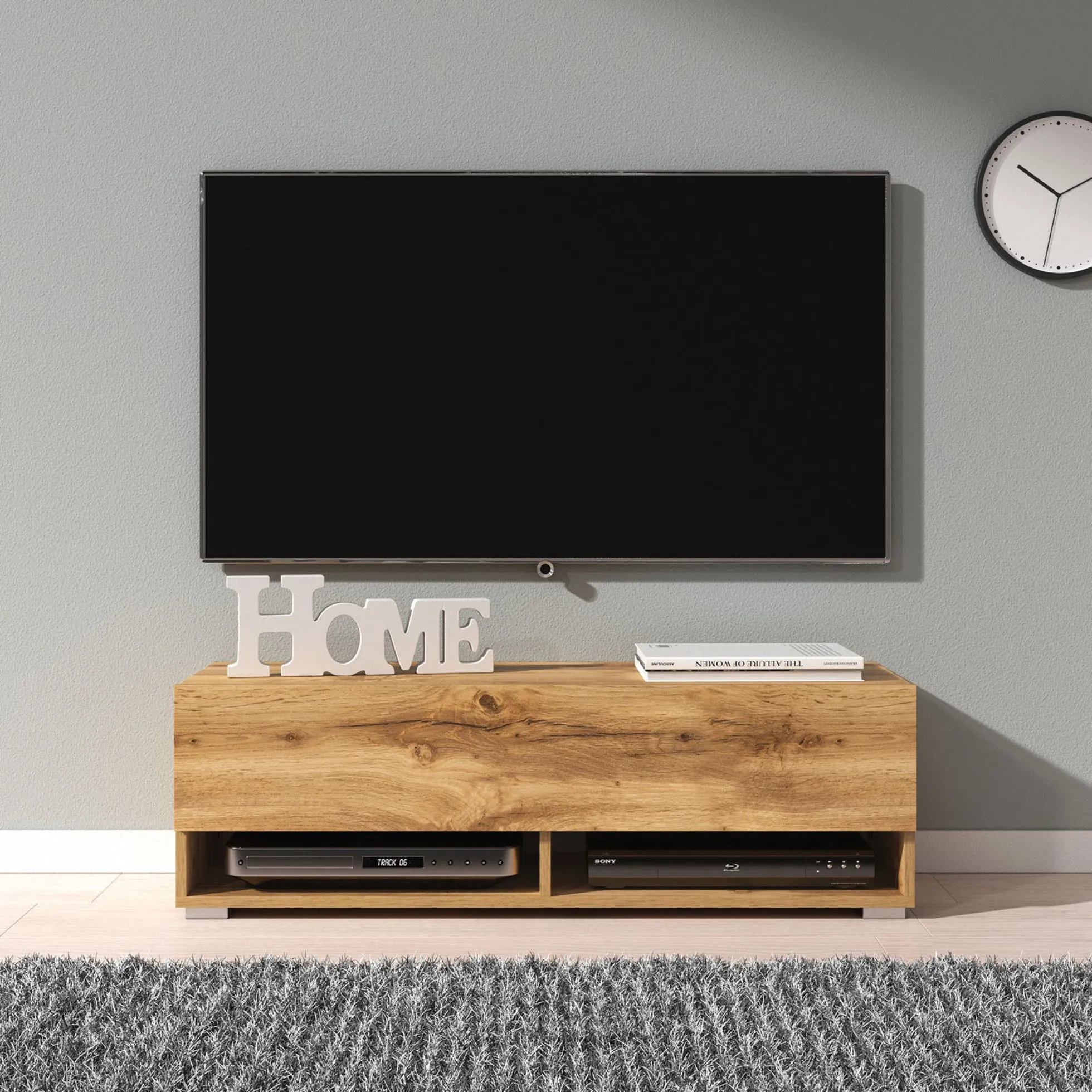 Asino - TV-Meubel - Eiken - 100 cm