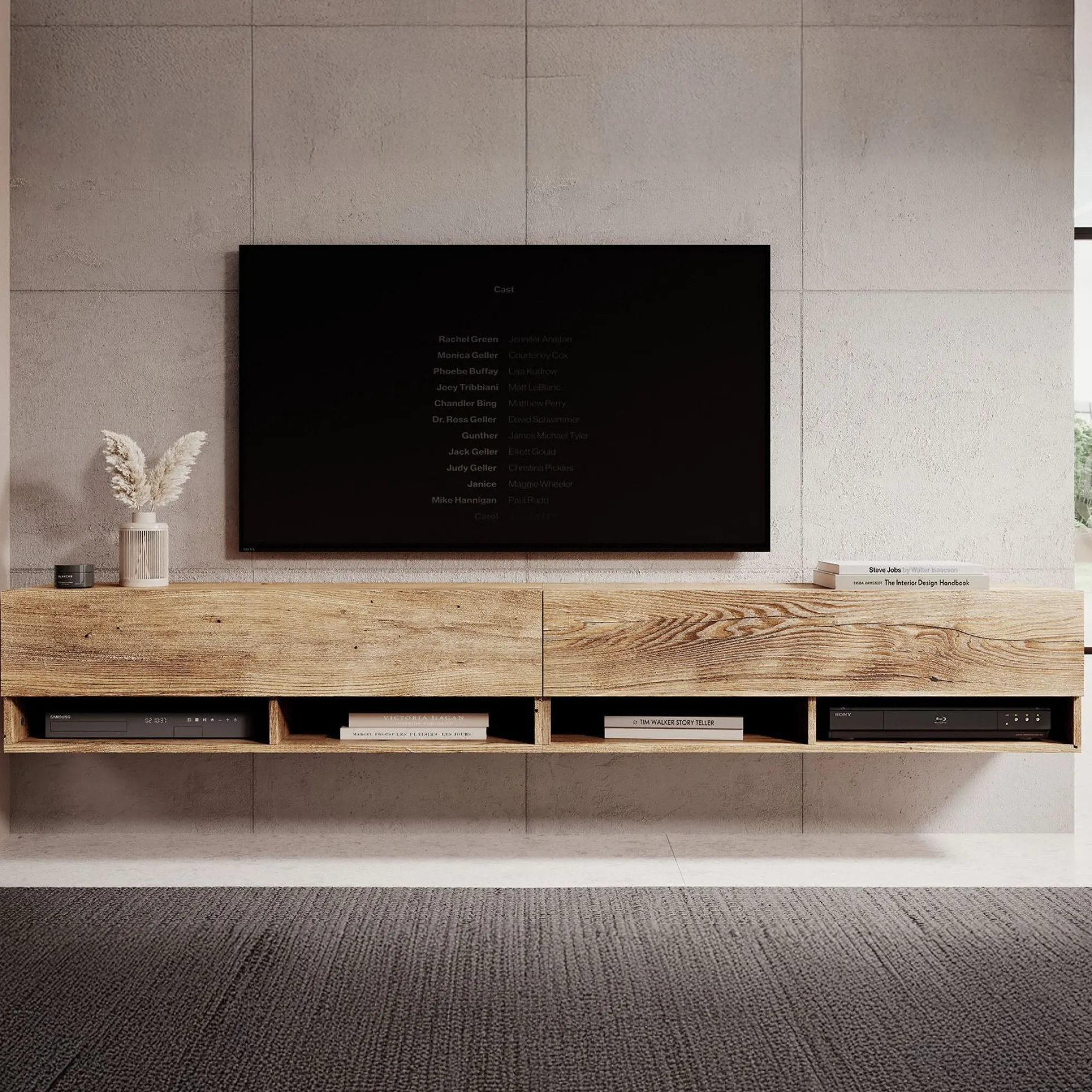 Asino - TV-Meubel - Kastanje - 200 cm