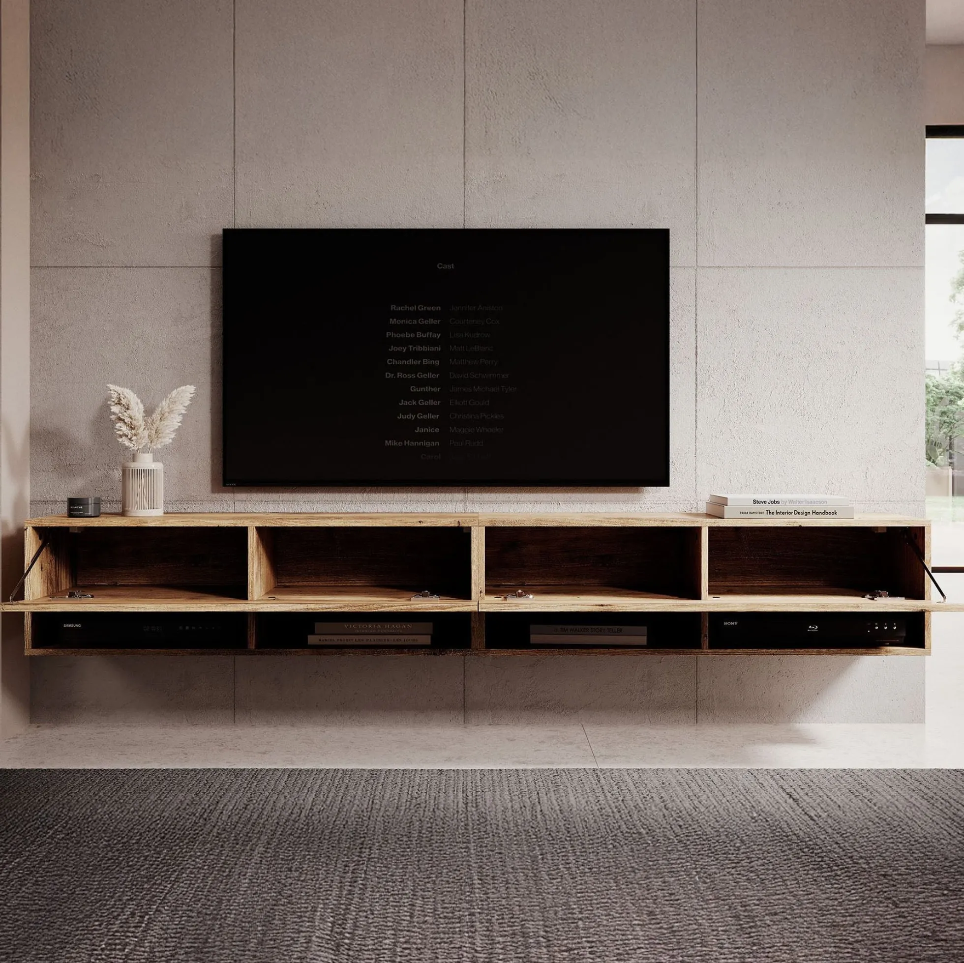 Asino - TV-Meubel - Kastanje - 200 cm