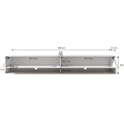 Asino - TV-Meubel - Kastanje - 180 cm