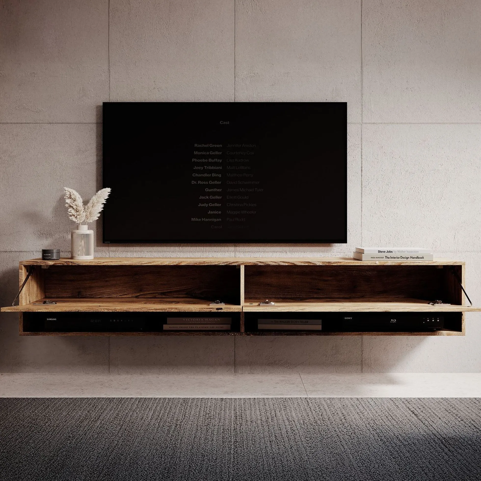 Asino - TV-Meubel - Kastanje - 180 cm
