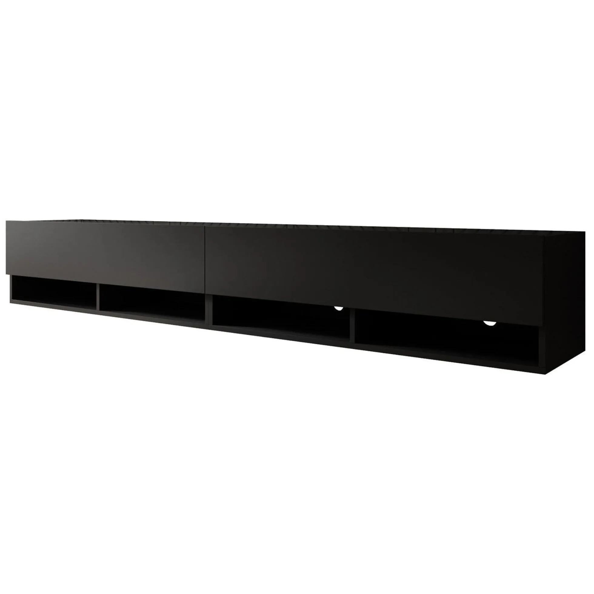 Asino - TV-Meubel - Mat zwart - 200 cm