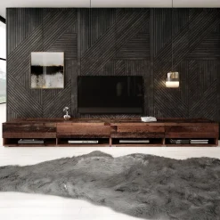 Asino - TV-Meubel - Old wood - 280 cm