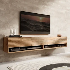 Asino - TV-Meubel - Wave eiken - 180 cm