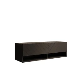 Asino - TV-Meubel - Zwart visgraat - 100x31x30 cm