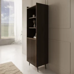 Asty - Boekenkast - Donker eiken - 52x41x180 cm