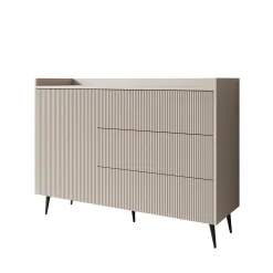 Asty - Dressoir - Beige - 126x41x92 cm