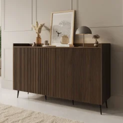 Asty - Dressoir - Donker eiken - 150x41x92 cm