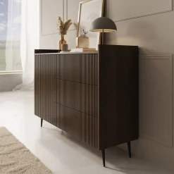 Asty - Dressoir - Donker eiken - 126x41x92 cm