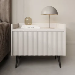 Asty - Nachtkastje - Beige - 52x41x45 cm