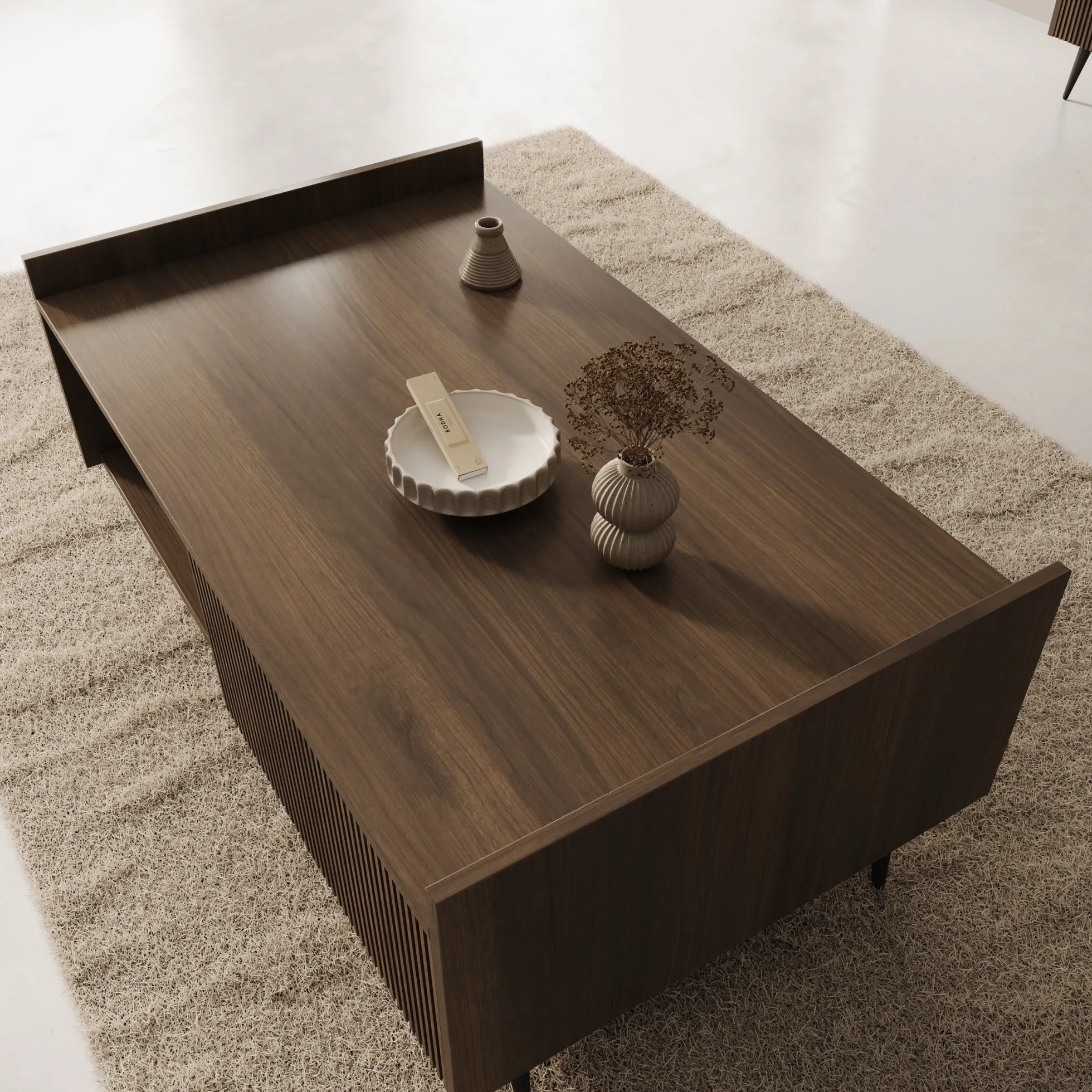 Asty - Salontafel - Donker eiken - 100x60x45 cm