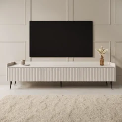 Asty - TV-Meubel - Beige - 180x40x45 cm