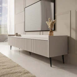 Asty - TV-Meubel - Beige - 180x40x45 cm