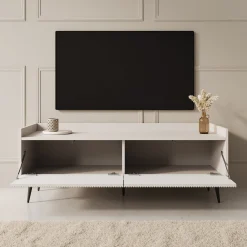 Asty - TV-Meubel - Beige - 121x40x45 cm